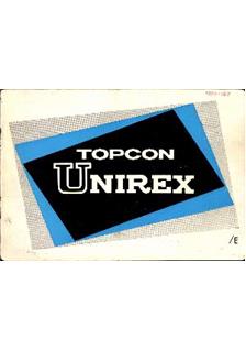 Topcon Unirex manual. Camera Instructions.